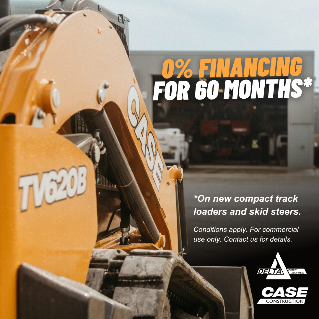 0% FOR 60 MONTHS ON COMPACT TRACK LOADERS AND SKID STEERS